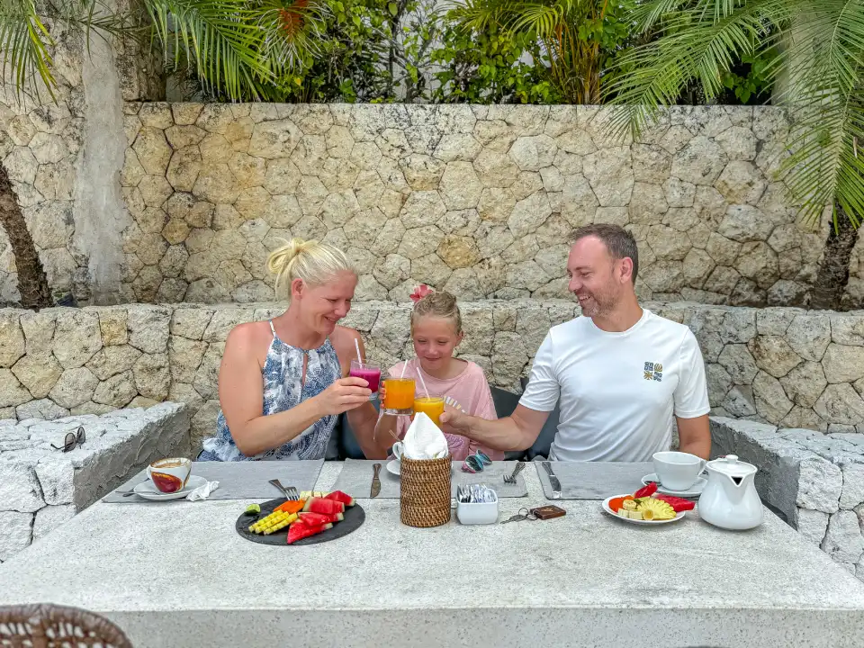 Breakfast at The Biu Biu Resort in Bali Jimbaran