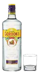 Gin Gordon’s Bottle with Glass
