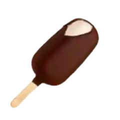 Glace en bâton au lait enrobée de chocolat