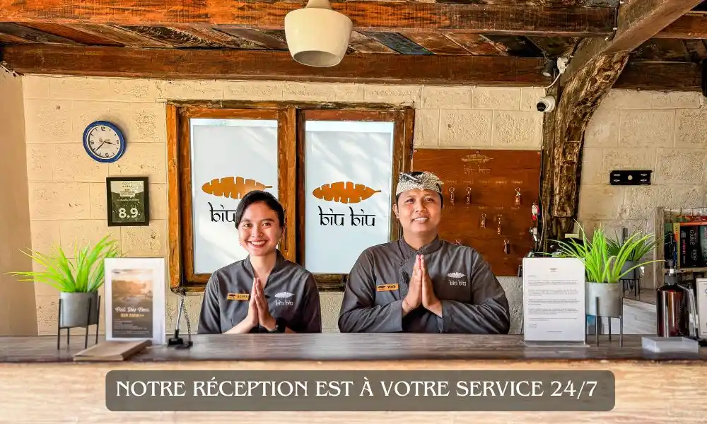 Réception Biu Biu Resort Bali
