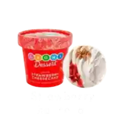 Strawberry Cheesecake Ice Cream Biu Biu Resort Bali at The View restaurant in Jimbaran 